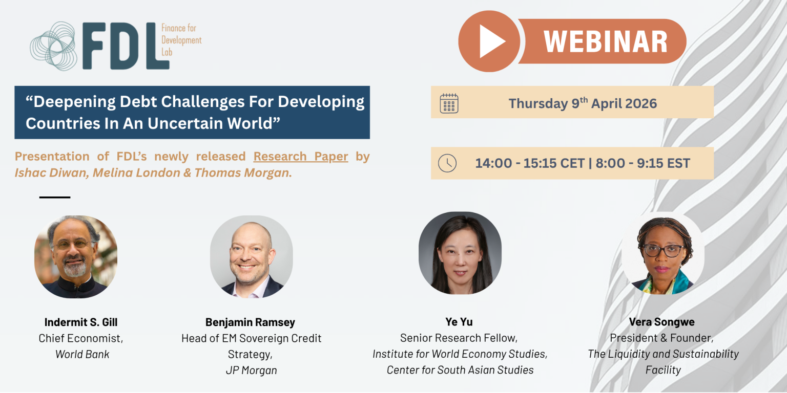 Webinar | Deepening Debt Challenges For Developing Countries In An ...